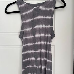 High Neck Tank Top Tie Dye